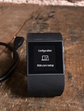 Fitbit Surge Smart Watch GPS Fitness Tracker Heart Monitor FB501BK Black Small