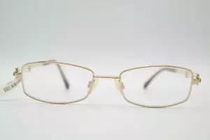 Vintage Charmant XL 2006 Titan Gold Silver Oval Glasses Frames NOS - Picture 1 of 6
