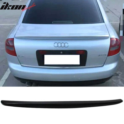 Se adapta a 98-04 Audi A6 C5 Sedán Estilo ABT Spoiler de ala trasera de maletero Lip Sin pintar ABS Foto 1 de 4