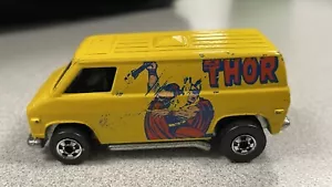 Vintage Hot Wheels Super Van Thor 1974 Yellow Blackwall Amazing Shape 4 49 Years - Picture 1 of 19