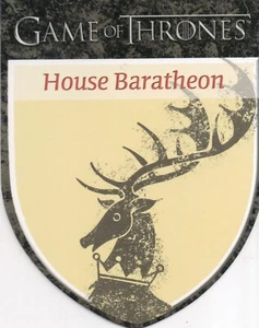 Game of Thrones Season One, House Baratheon Die Cut Card H1 - Picture 1 of 2