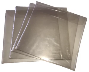 (5) THICK PROTECTIVE COVERS OUTER SLEEVES 12" LP Laserdisc JACKETS PLASTIC - Picture 1 of 2