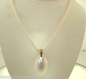 Graduated Cultured Freshwater Baby Pearl Nautilus Shell 925 Silver Necklace #1