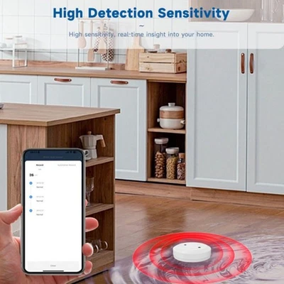 For ZigBee Wireless Water Leak Detector for Home Flood Safety Monitoring - Image 1 of 4