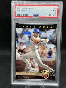 1993 Upper Deck - Mike Piazza #2 PSA 6 Freshly Graded - Picture 1 of 2