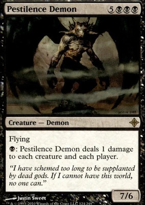Rise of the Eldrazi #124 Pestilence Demon - Image 1 of 2