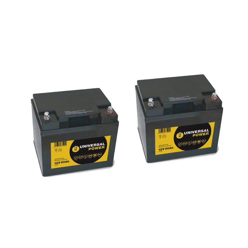 UNIVERSAL POWER Ersatzakku für Shoprider TE-889SLBF Scooter 24V 2 x 12V 50Ah