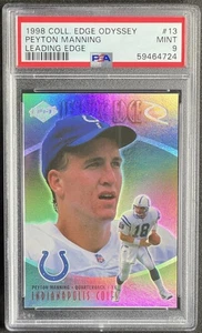 Peyton Manning 1998 Collector's Edge Odyssey Leading Edge Rookie Card #13 PSA 9 - Picture 1 of 2