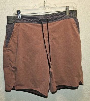 Мужские гибридные шорты Chubbies 7 дюймов с подкладкой большие коричневые серые с карманами на шнурке - Изображение 1 из 4