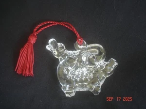Waterford Marquis Noahs Arche Alligatoren zwei mal zwei Bleikristall Ornament ohne BOX - Bild 1 von 6