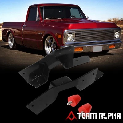 Fits 1963-1972 Chevy C10/C15/C1500 1/4"Thick Steel Axle Lowering C-Notch Bracket - Image 1 of 4