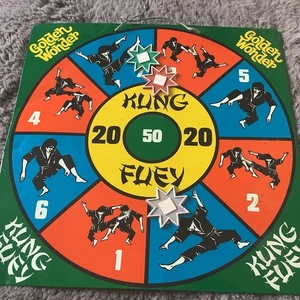 Wonderful Rare Vintage 70’s Golden Wonder Crisps KUNG FUEY Star Throw Game - Picture 1 of 16