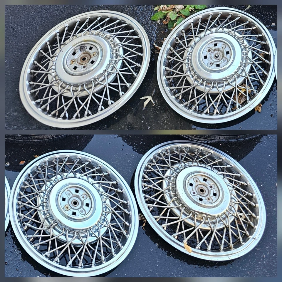 Juego de 4 tapacubos tapacubos Cadillac Deville 1985 excelente estado, pick-up Foto 1 de 3