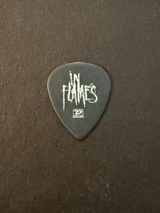 guitar pick collection - IN FLAMES. NICLAS ENGLIN. EX-GUITAR. LOGO. BLACK. - Picture 1 of 2