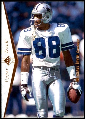 Michael Irvin 1995 SP #40 Dallas Cowboys NFL READ FREE SHIPPING AutographDen - Image 1 of 2
