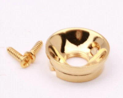 LUTHIERPARTS Electrosocket Guitar Jackplate/Cup Gold plated Brass fits Fender®
