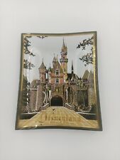 Vintage Disneyland Glass Tray Gift "Cinderella's Castle" By HOUZE ART