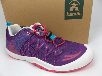 KAMIK Scout BUNGEE Sneakers Laces Youth Girls Shoes Size 6.0 Y, Purple Multi NEW - Image 1 of 4