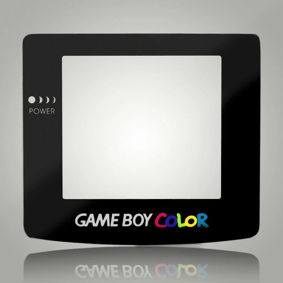 Game Boy Color Screen Lens Glass Black for Original Nintendo Adhesive - Image 1 of 1