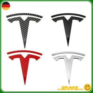 Für Tesla Model 3 Model Y Vorne Motorhaube Heckklappe Hinten 3D Design Emblem - Bild 1 von 11