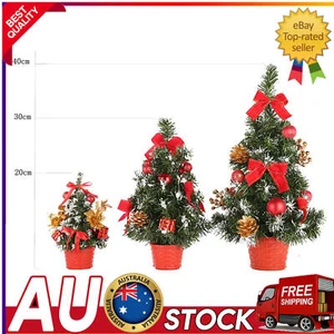 Mini Flame Retardant PVC Tabletop Christmas Tree Ornament for Home Decor - Picture 1 of 7
