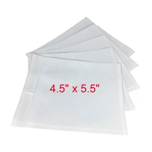100-1000 4.5" x 5.5" Clear Packing List Enclosed Envelopes Pouch Self Adhesive - Picture 1 of 6