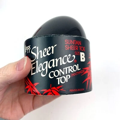 Vintage 1990s L'eggs Control Top Pantyhose B Suntan Sheer Toe Egg (C) - Image 1 of 3