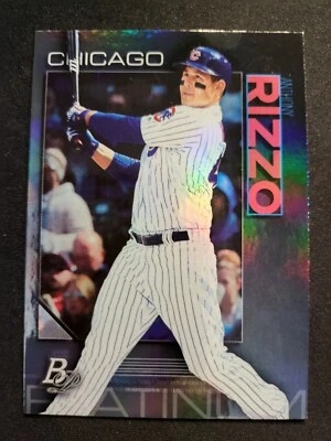 2020 Bowman Platinum Anthony Rizzo Card 23 - Cubs - Image 1 of 2