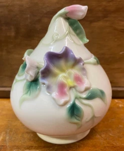 Lovely Very Rare Franz Porcelain Sweet Pea Lidded Sugar Bowl FZ00418 SU311 - Picture 1 of 23