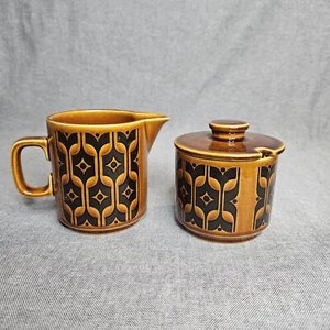 Hornsea Heirloom Pottery Milk Creamer Jug Sugar Bowl Set Of 2 Vintage Collectors - Picture 1 of 21