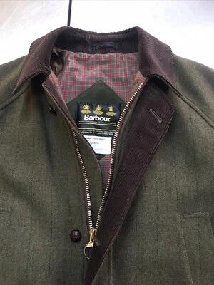 Superb Barbour Derby Tweed C42 Mens XL XXL (52in Chest) Heavy Wool Jacket - Image 1 of 4