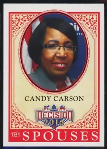 Decision 2016 Candy Carson The Spouses Insert #52 - Picture 1 of 2