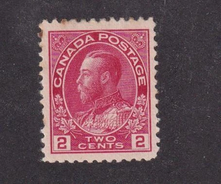 CANADÁ # 106 EN ESTADO BASTANTE BUENO-MH ROSA ROJA 2 quilates ALMIRANTE GATO VALOR $40 AL 10% Foto 1 de 1