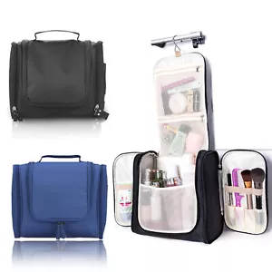 Travel Toiletry Bag Waterproof Bathroom Shower Bags with Hanging Hook Men Women - Picture 1 of 13
