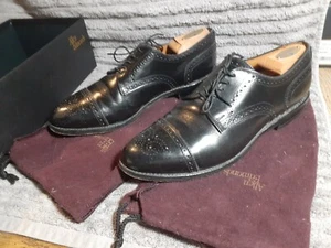 Scarpe eleganti Allen Edmonds Sanford in pelle nera taglia 9.5D Perfettamente rotto +scatola - Foto 1 di 13