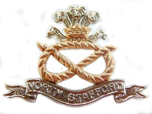 North Staffordshire Militär Mützenabzeichen - Bild 1 von 1