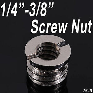 1/4"-3/8" Metal Adapter Screw Nut fr Flash Mount Holder