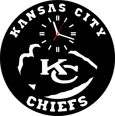 Wall clock nfl team kansas city chiefs football gifts for him men women lover Cover