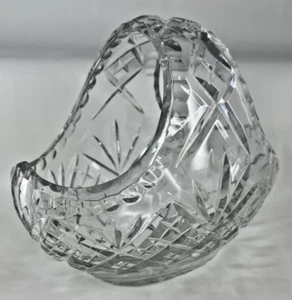 Lead Crystal Basket Fruit / Flowers c1980s 18 x 20 x 13cm Decorative Functional - Picture 1 of 19
