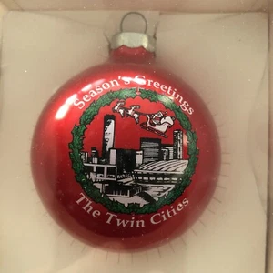 Ornamento Vintage Natale Le Città Gemelle Minnesota 1993 Edizione Limitata USA - Foto 1 di 14