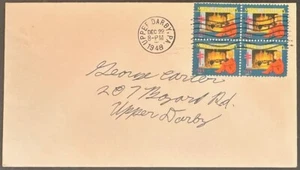 US WX141(block), no postage, PMKs 12/22/1948; TB seal, Christmas *d - Picture 1 of 2
