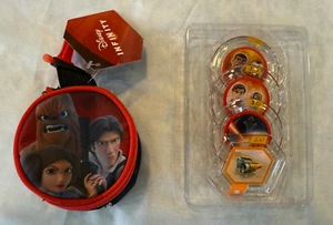 New Disney Infinity Star Wars Power Disc Wallet & Four Power Discs - Picture 1 of 1