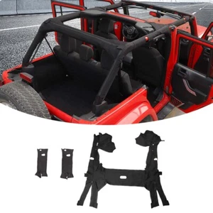 Cubierta de barra antivuelco negra acolchada protectora para Jeep Wrangler JK 2011+ accesorios de 4 puertas - Imagen 1 de 11
