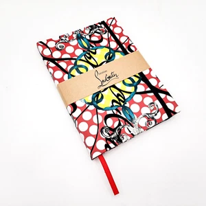 Christian Louboutin Loubi Print A5 Unruled Notebook w. Sticky Notes 7x10" - Picture 1 of 13
