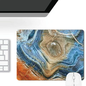 Black Fabric Mouse Mat Pad High Quality 5mm Thick Non Slip Foam 25cm x 21cm UK - Picture 1 of 43