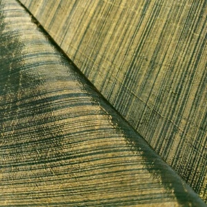 Metallic Gold Black Stripe Taffeta Fabric, Luxury Lining, Light Weight Faux Silk - Picture 1 of 7