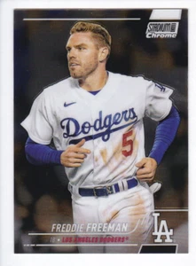 2022 Topps Stadium Club Chrome #291 FREDDIE FREEMAN Los Angeles Dodgers - Picture 1 of 2