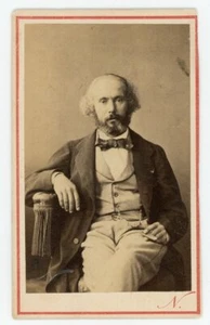 CDV FOTO, der französische Komponist Félicien DAVID von Félix NADAR in Paris - Bild 1 von 2