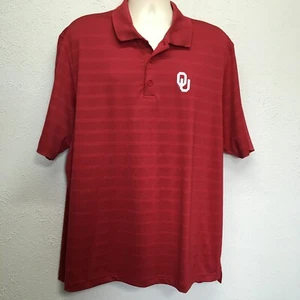OKLAHOMA SOONERS Champion Herren XXL Golf Poloshirt rot Performance genähtes Logo - Bild 1 von 5