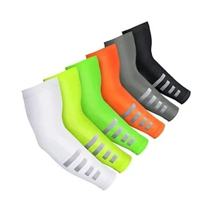 1 Paar Spandex reflektierende Armlinge UV Schutz Armabdeckungen Laufen - Bild 1 von 19